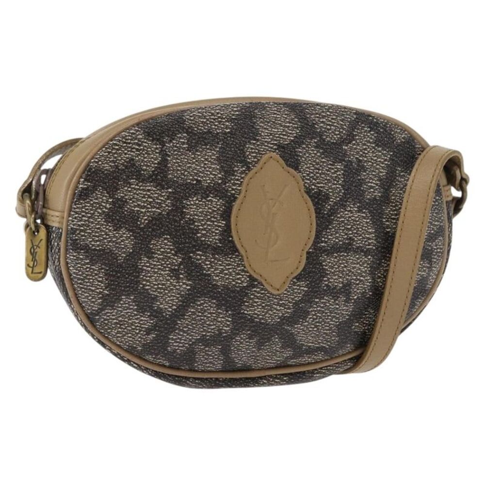 Saint Laurent Vintage Pvc Leather Beige Pvc Shoulder Bag Bag